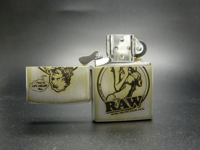 RAWガールZIPPO ユーズド加工