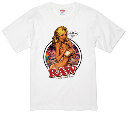 RAW ガールTシャツ　ホワイトⅬサイズ