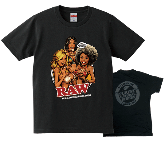 RAWガールズ　Tシャツ　ブラック　Lサイズ