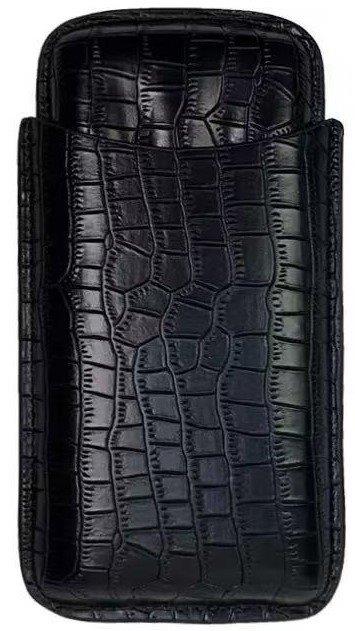 シガーケース　クロコダイル　ブラック　３本